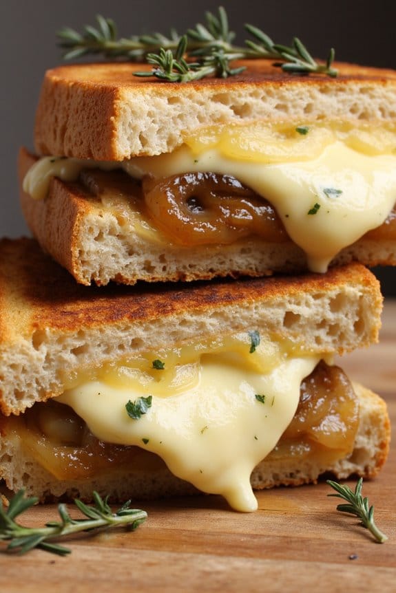 gourmet truffle brie grilled cheese