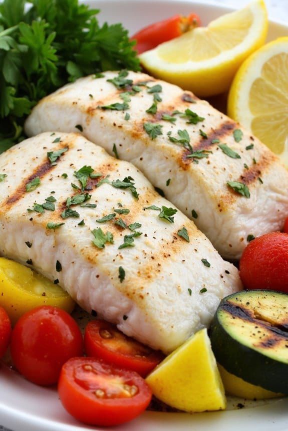 greek grilled halibut recipe