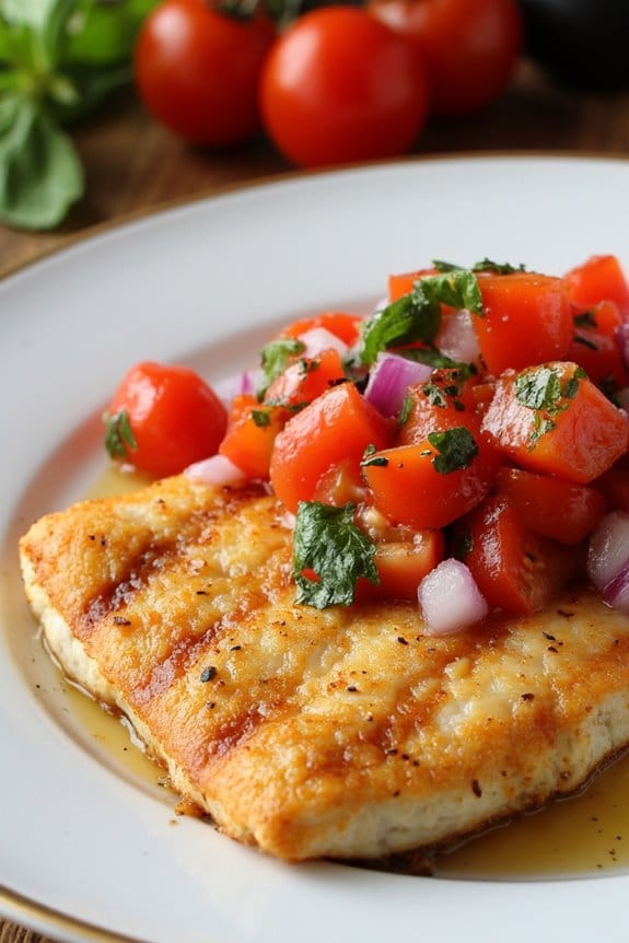 grilled cod with vibrant salsa