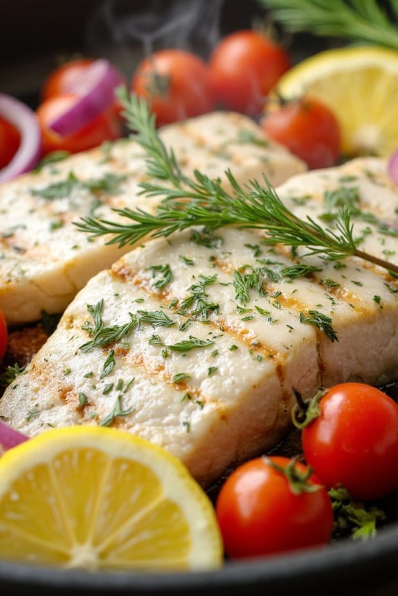 grilled fish in foil