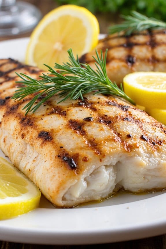 grilled fish with dill lemon