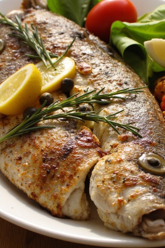 grilled italian style branzino delight