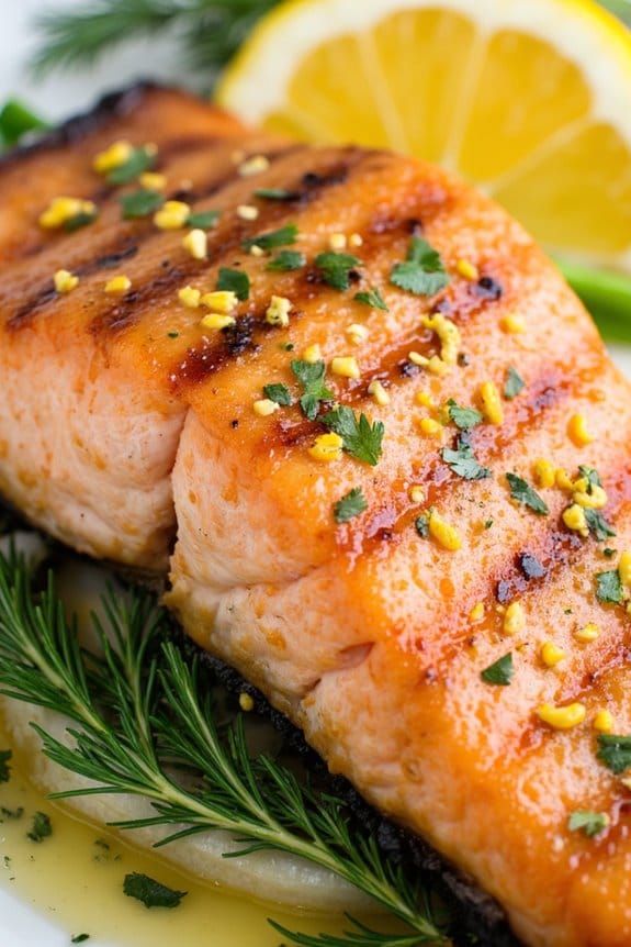 grilled lemon herb salmon