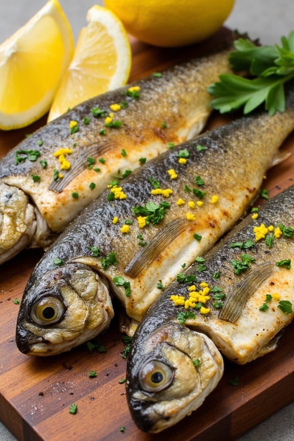 grilled lemon parsley sardines recipe
