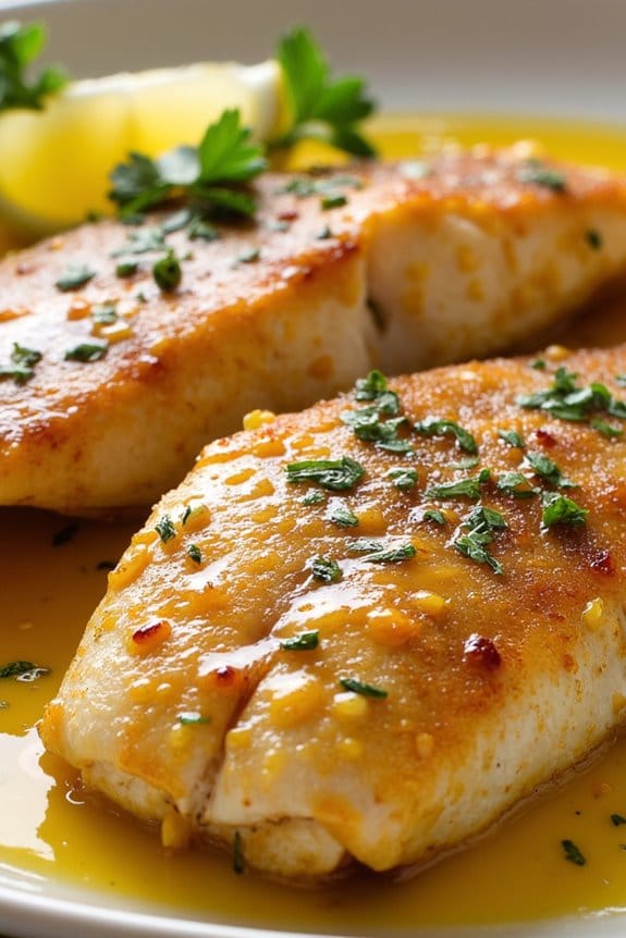 grilled mackerel with garlic butter