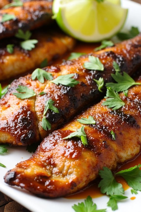 grilled mackerel with marinade