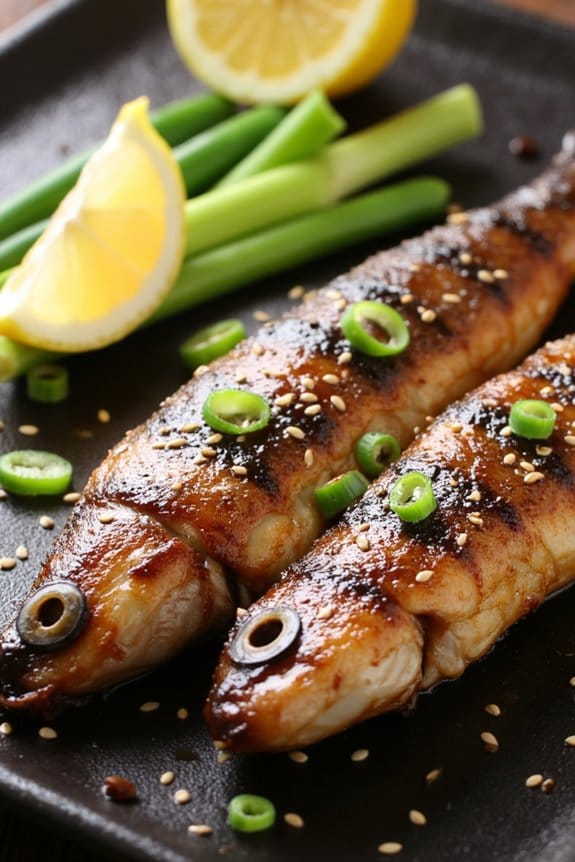 grilled mackerel with marinade