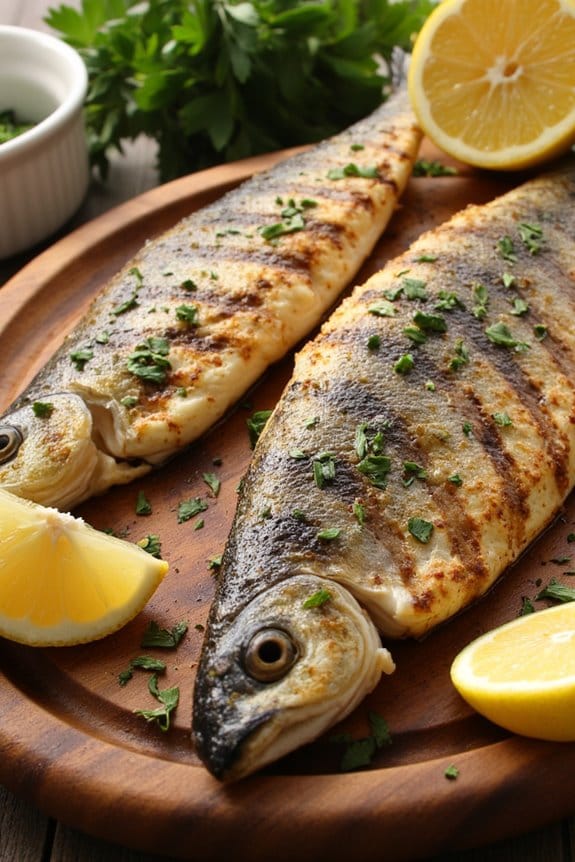 grilled mackerel with marinade