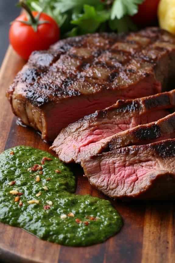 grilled porterhouse with chimichurri