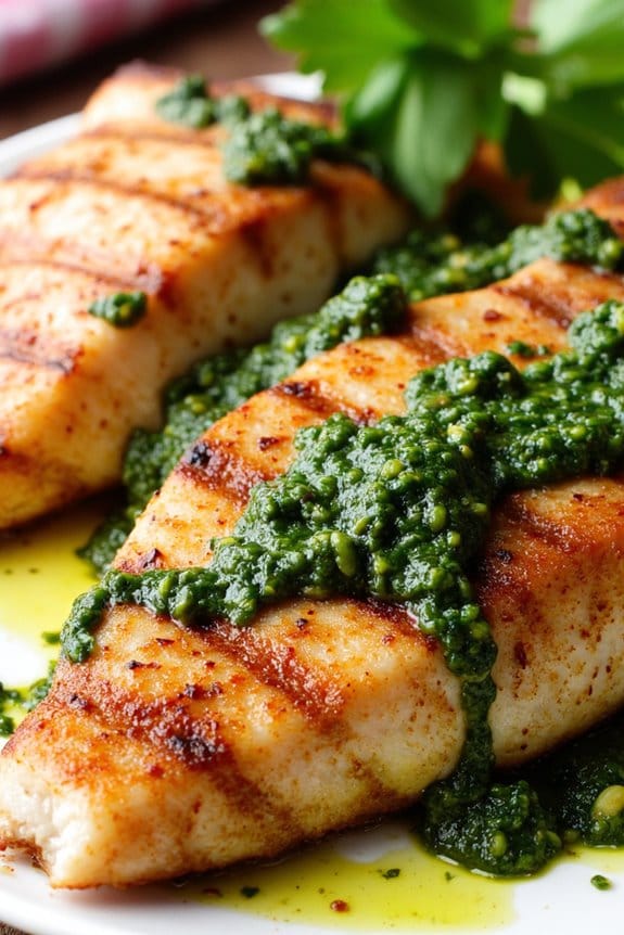 grilled red snapper chimichurri