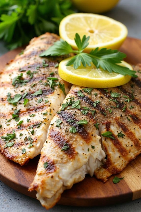 grilled snapper with herbs