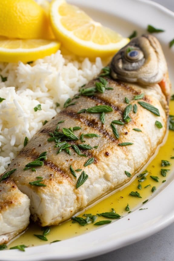grilled sole with dill marinade