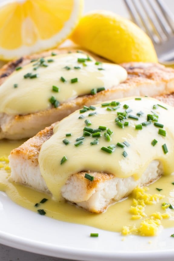 grilled sole with lemon butter