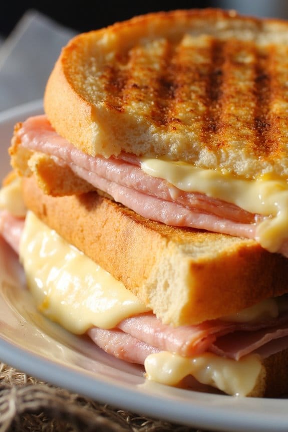 ham and swiss panini delight