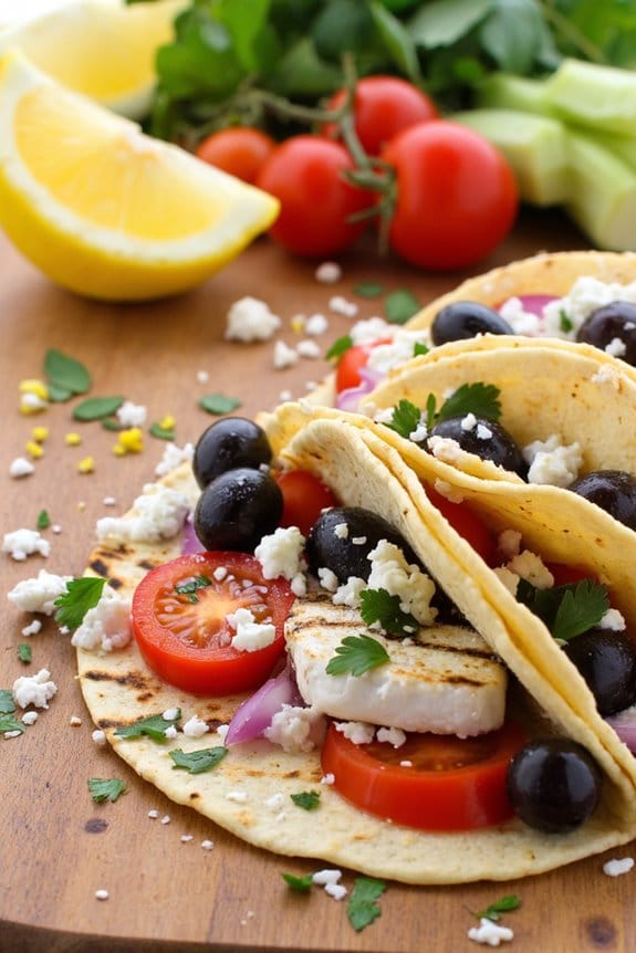 healthy mediterranean fish tacos