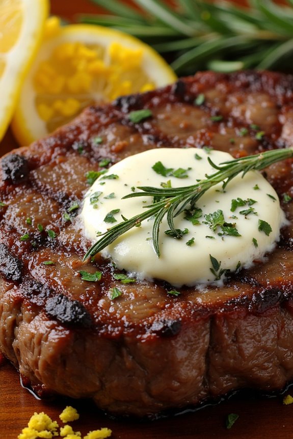 herb butter new york strip