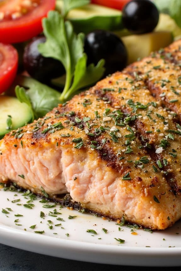 herb crusted grilled salmon recipe