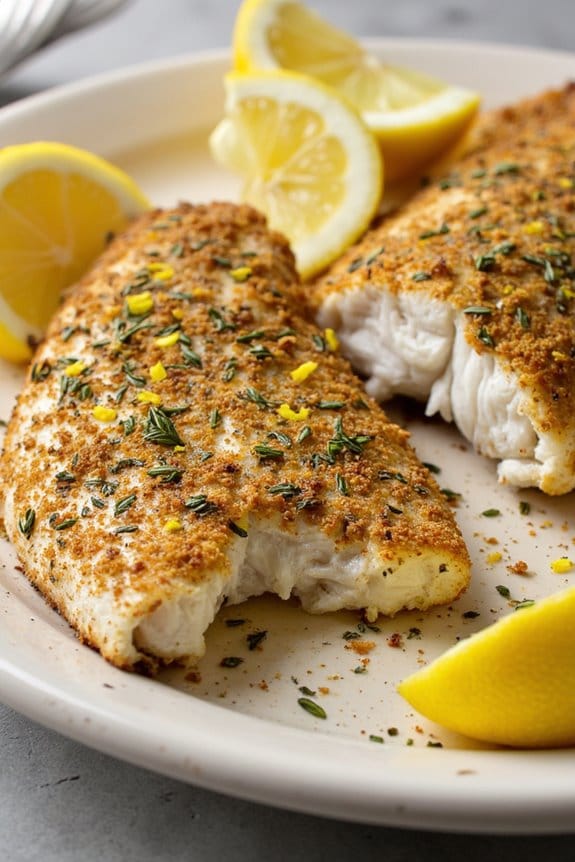 herb crusted grilled snapper recipe