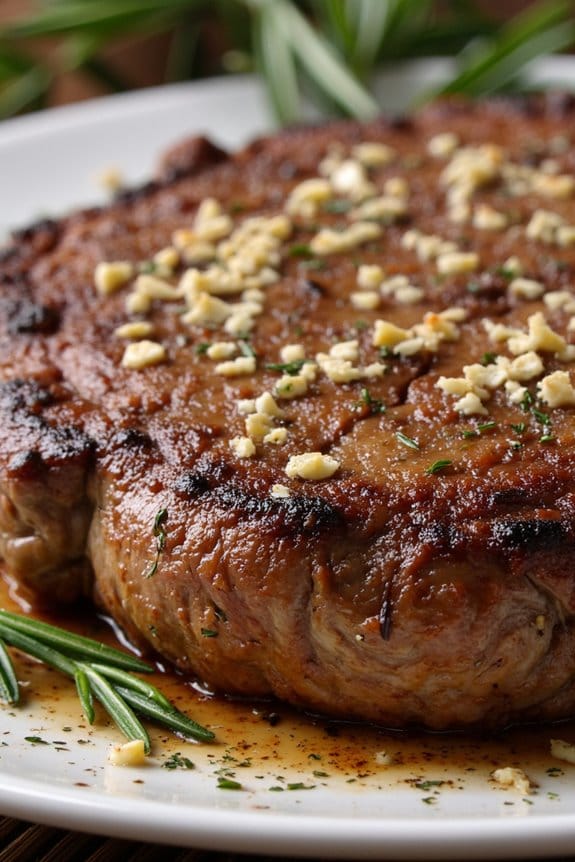 herb crusted grilled steak