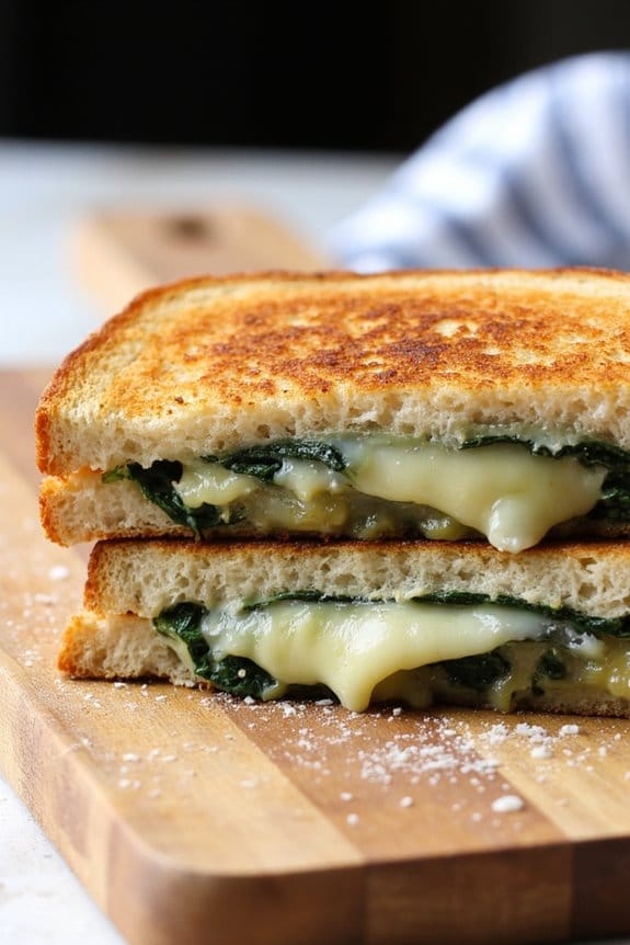 herb infused grilled cheese delight