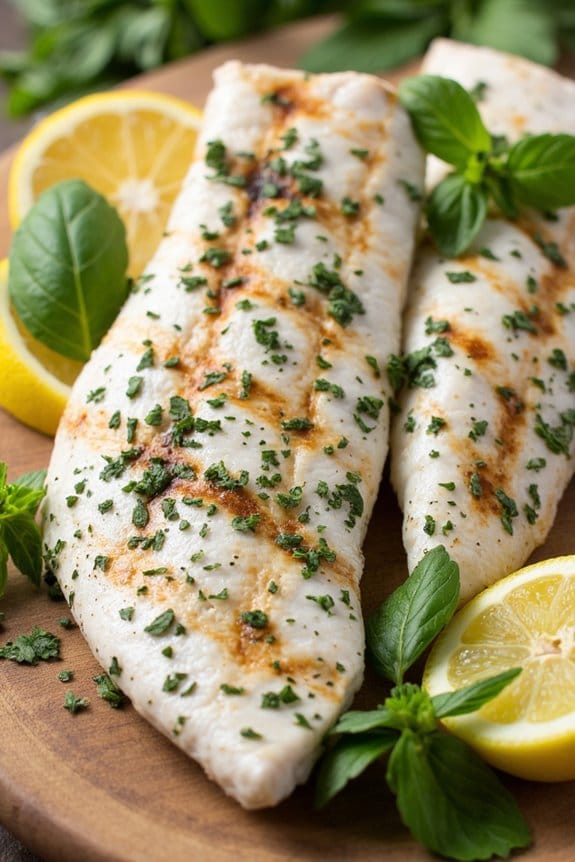 herb infused grilled fish delight
