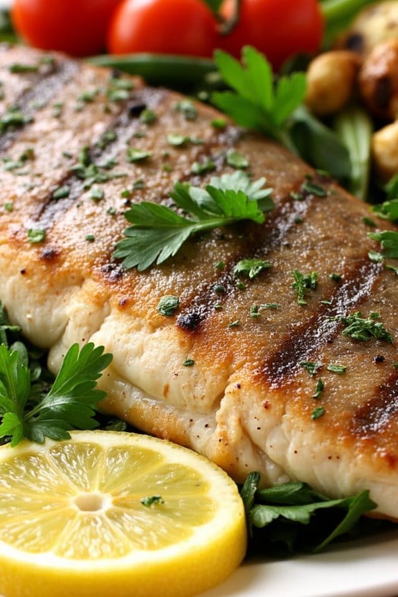 herb infused grilled trout recipe