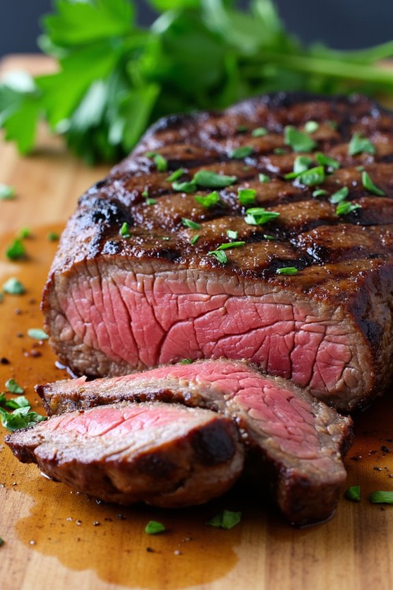 herb marinated balsamic steak recipe
