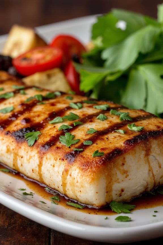 honey balsamic grilled cod