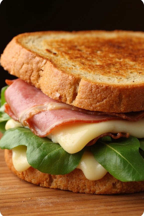 indulgent gourmet grilled cheese