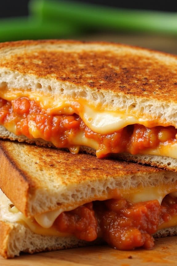 kimchi mozzarella grilled cheese