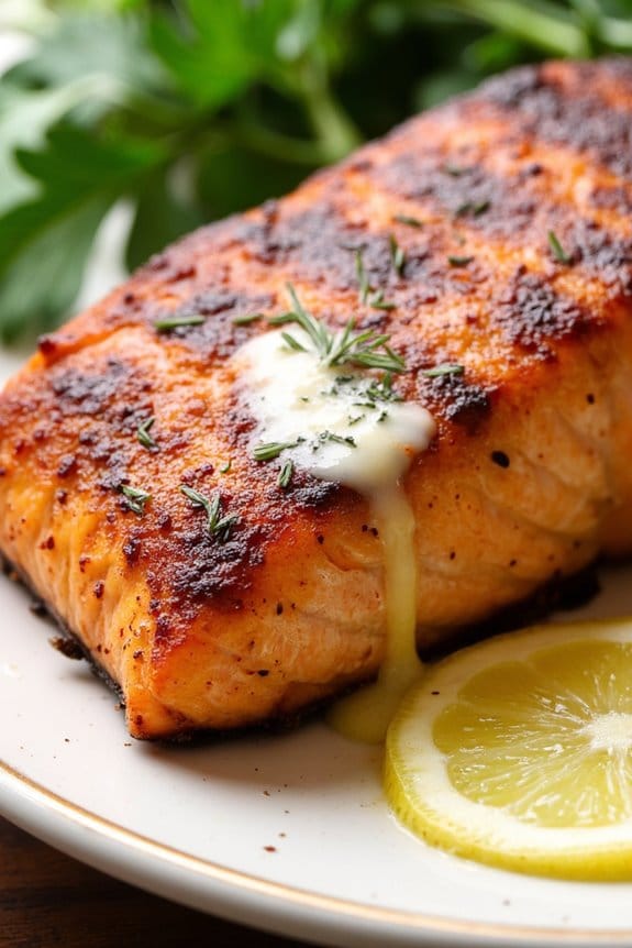 lemon butter blackened salmon recipe