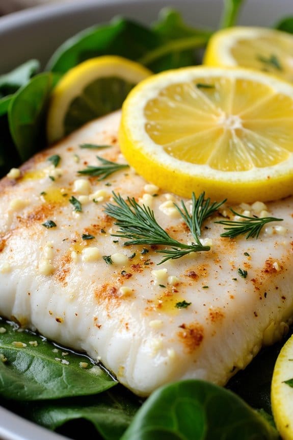 lemon garlic grilled haddock