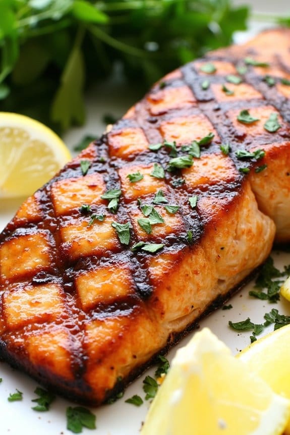 lemon herb grilled salmon