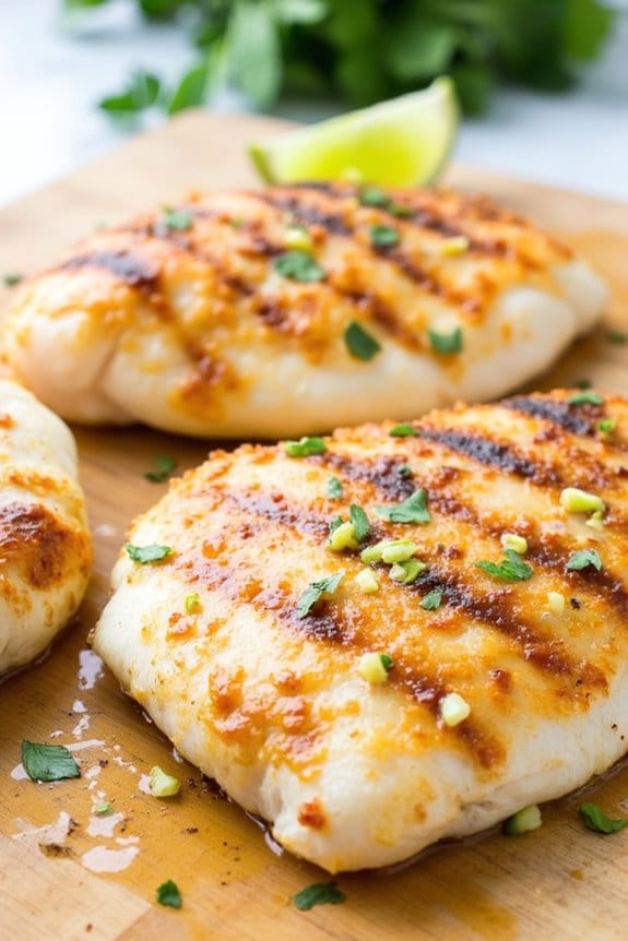 lime garlic grilled tilapia