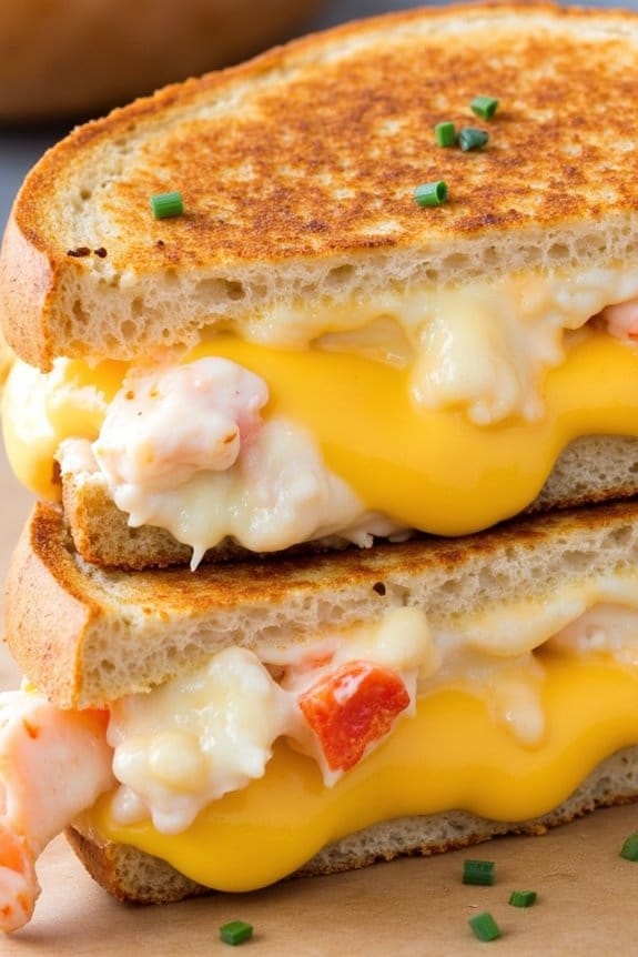 lobster cheese sandwich indulgence