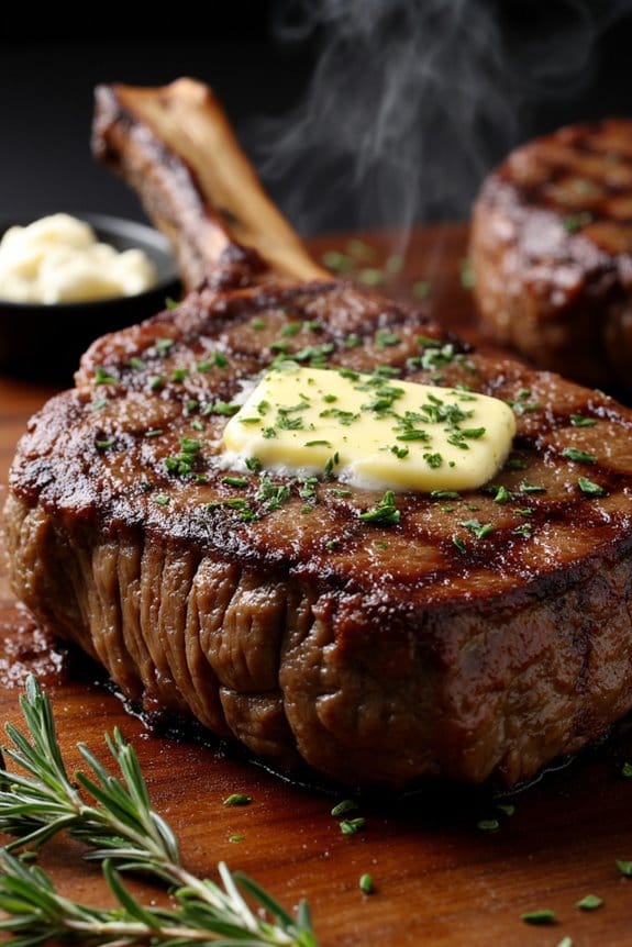 luxurious garlic butter steak