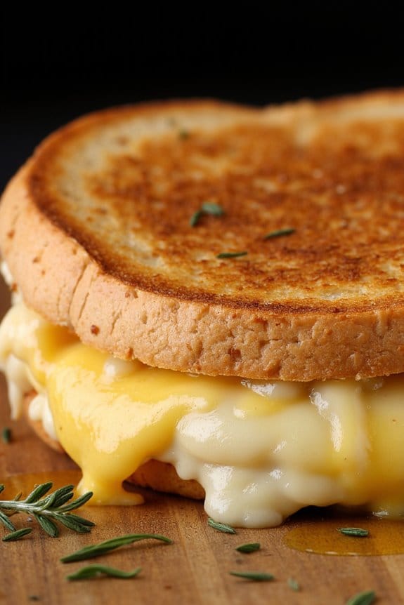 luxurious truffle gruyere sandwich