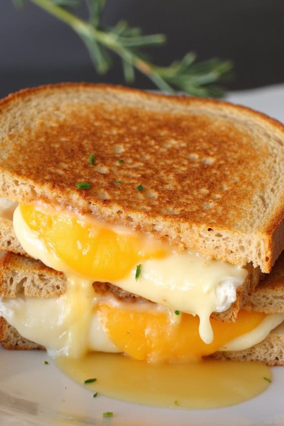 mango brie grilled cheese delight