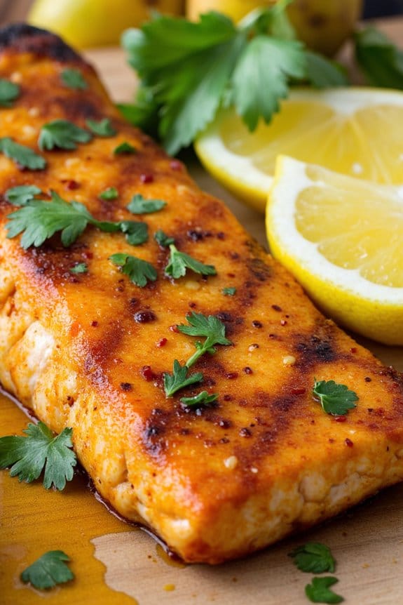 mango spiced grilled fish