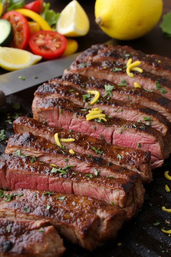 mediterranean grilled hanger steak