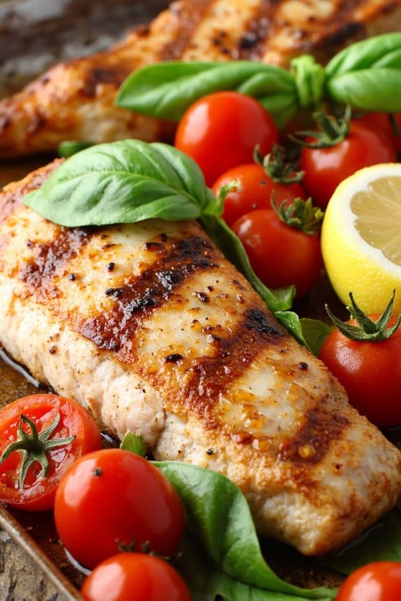 mediterranean grilled red snapper