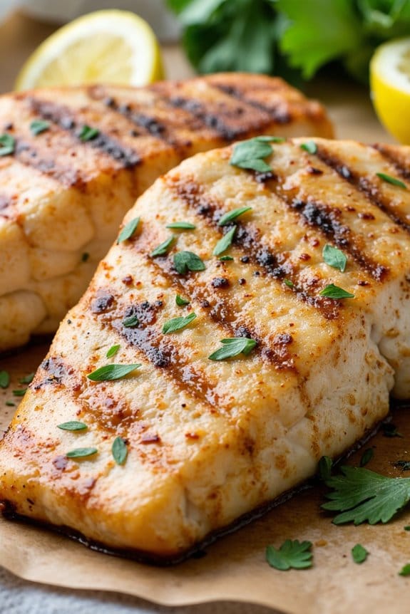 mediterranean grilled swordfish delight
