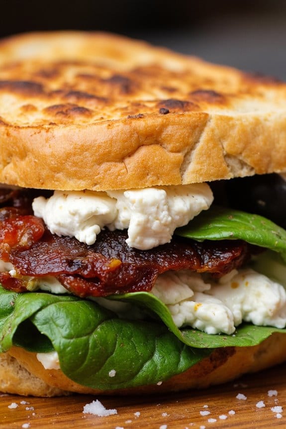 mediterranean inspired grilled panini