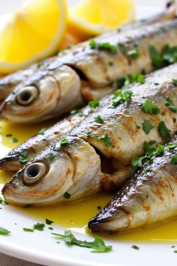 mediterranean sardines with herbs