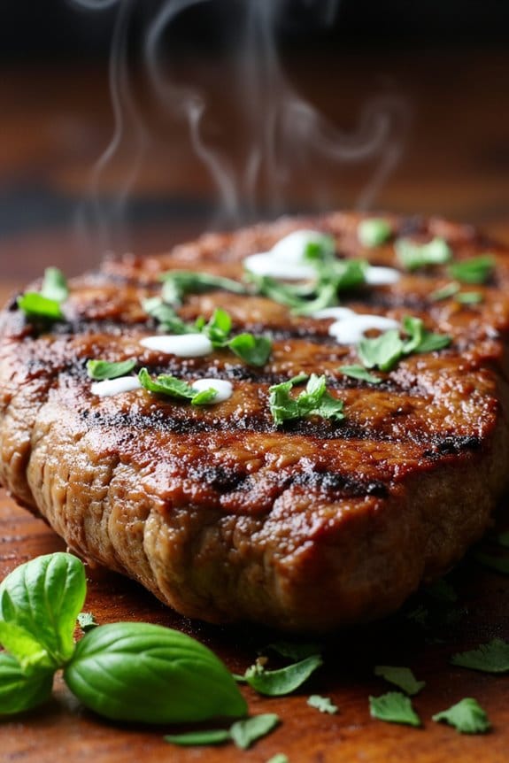 mint yogurt grilled steak recipe