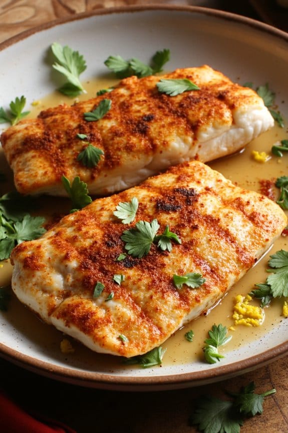 moroccan spiced grilled monkfish