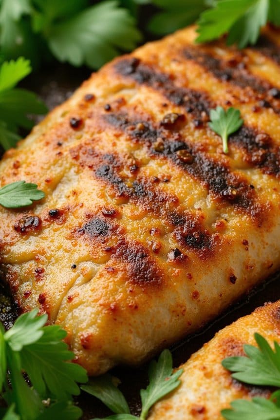 mustard marinated grilled fish