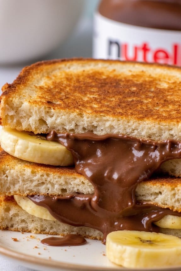 nutella banana grilled cheese