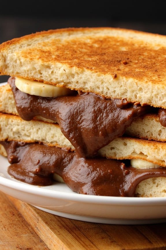 nutella banana grilled cheese
