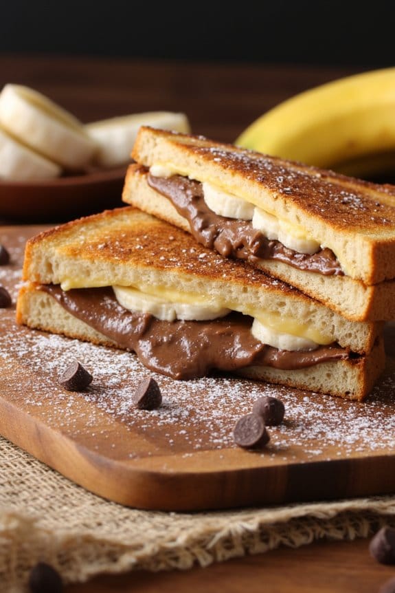 nutella banana grilled cheese